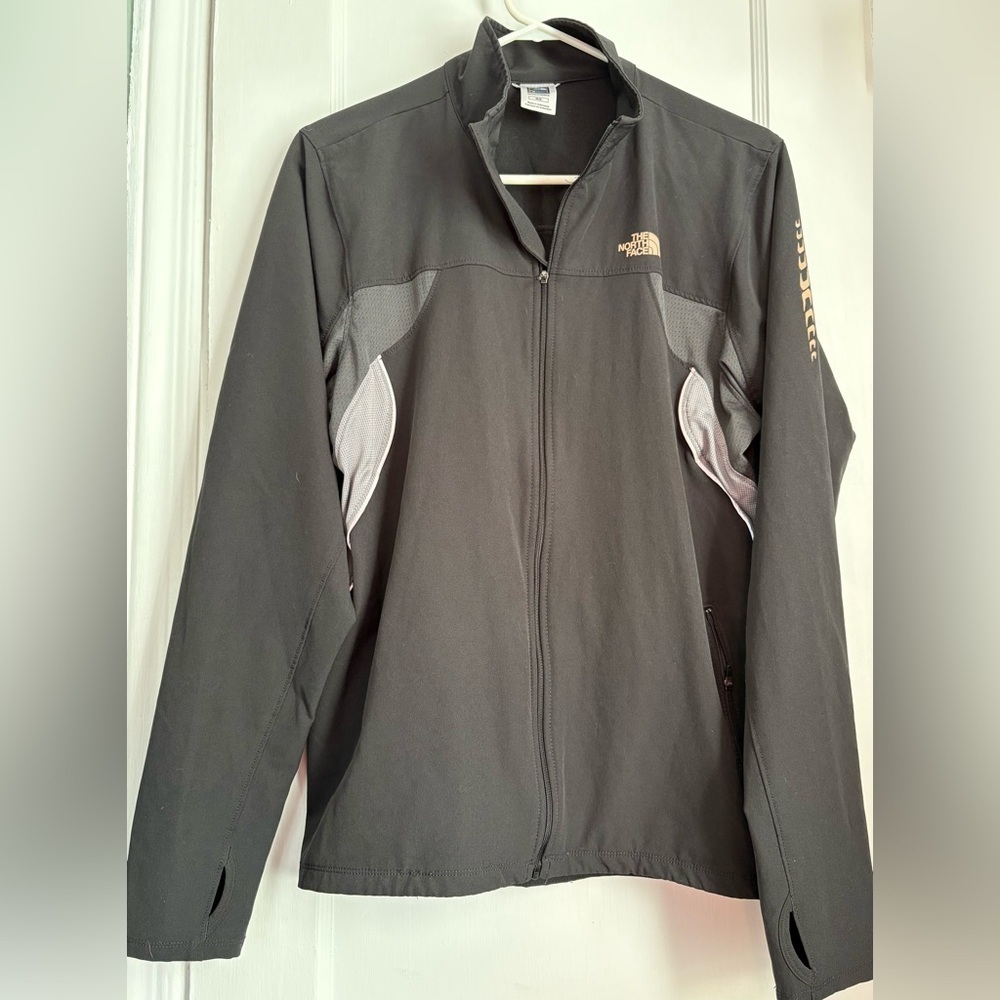 The North Face Men’s Black Softshell Zip Jacket Athletic Outdoor, Sz: M